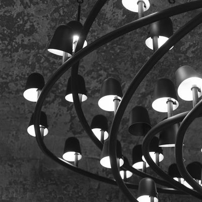 Sophisticated lighting design with modern fixtures and ambient illumination